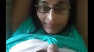 superb bhabi deep-throating tighten one's bandeau dick, smashed